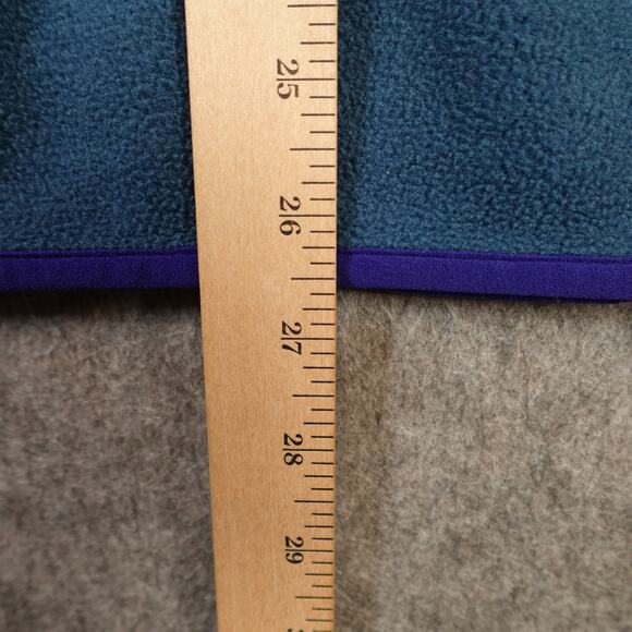 Patagonia Vest Mens Large Synchilla Snap T Fleece Full Zip Glass Blue Red - Picture 5 of 10